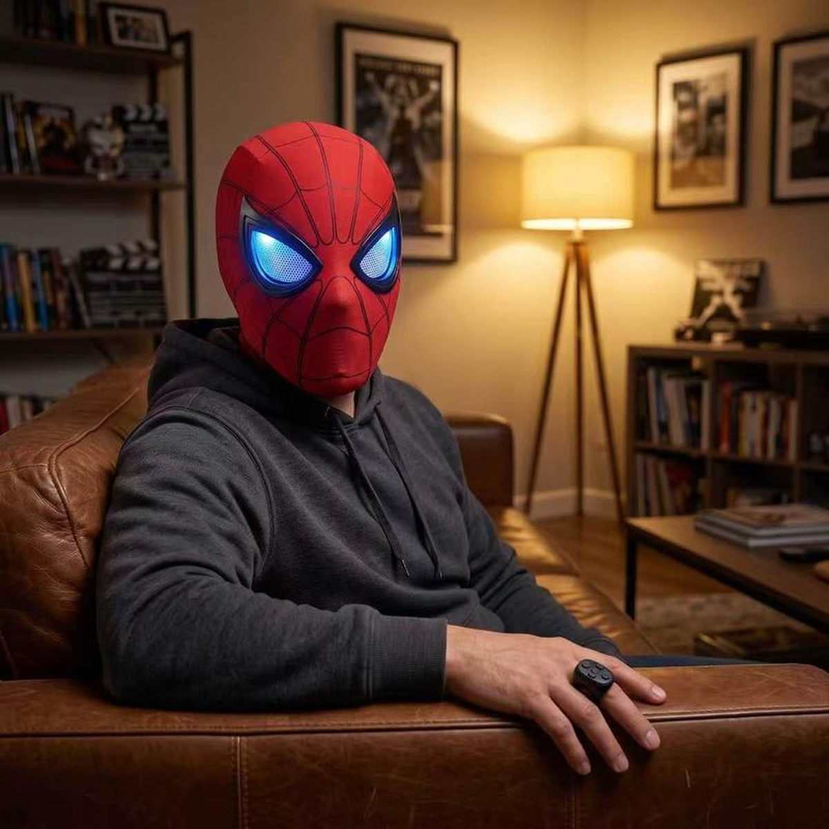 BlinkHero light-up moving-eye mask
