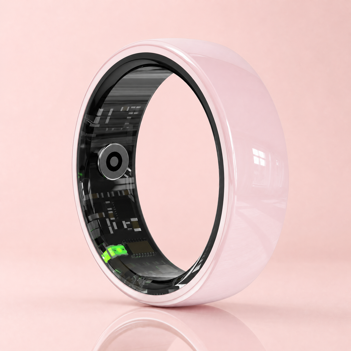 Pink Halo Pulse smart ring