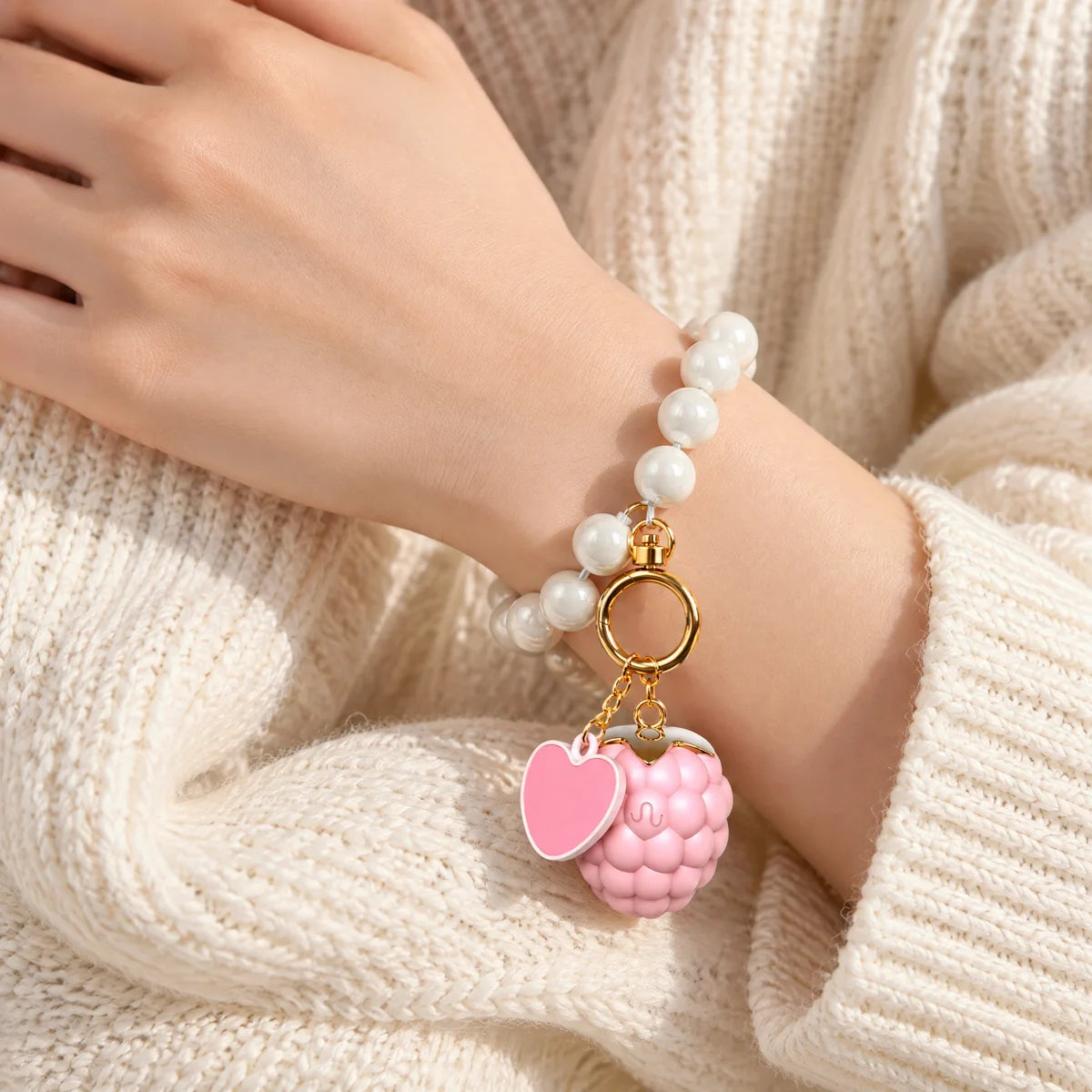 Pearl worn as a bracelet