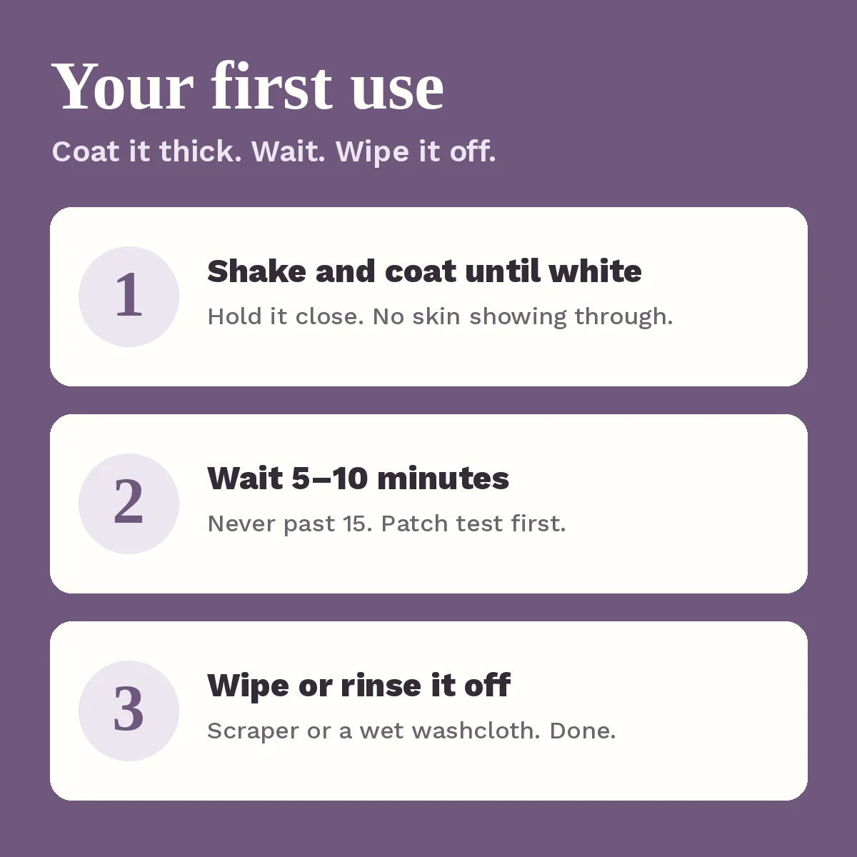 Your first use in 3 steps